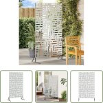 Paravent ext�rieur - �cran de confidentialit� gris 100 x 50 x 180 cm acier
