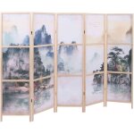 [jamais utilis�] paravent hhg - 678, cloison de s�paration, protection visuelle, s�paration de pi�ce, ...