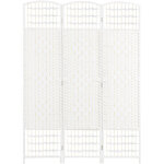 Paravent - homcom - pliable - 3 panneaux - pour hambre � coucher maison int�rieur - en bois - 120 x 170 ...