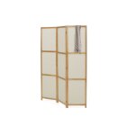 Idmarket - paravent int�rieur bois et tissu beige