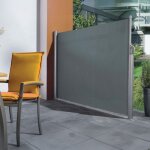Imagin - paravent rétractable 3 m brise - vue extérieur gris anthracite 300x160 cm Imagin - paravent rétractable 3 m brise - vue extérieur gris anthracite 300x160 cm