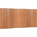 D�coshop26 - paravent s�parateur de pi�ce cloison 165 x 400 cm bambou marron clair dec031155