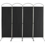 Paravent sparation pliant - cadre en mtal - idal pour maison, bureau, hpital, 221x188cm, 4 panneaux, ...