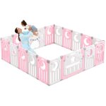 Parc bb 16 + 2 panneaux, barrire de scurit portail parc xxl, grille de protection en plastiqu ecologiques ...