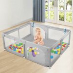 Parc pour bébé portable avec filet visible, parc enfant avec tapis enfant, enfants intérieur et extérieur ... Parc pour bébé portable avec filet visible, parc enfant avec tapis enfant, enfants intérieur et extérieur ...