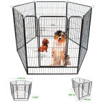 Parc enclos pour chien chiot et lapin gardeo100x120x6, 6 panneaux 100x120cm, 2m2, modulable, intérieur ... Parc enclos pour chien chiot et lapin gardeo100x120x6, 6 panneaux 100x120cm, 2m2, modulable, intérieur ...