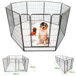 Parc enclos pour chien chiot et lapin gardeo100x120x8, 8 panneaux 100x120cm, 4m2, modulable, intérieur ... Parc enclos pour chien chiot et lapin gardeo100x120x8, 8 panneaux 100x120cm, 4m2, modulable, intérieur ...