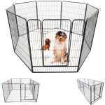 Parc enclos pour chien chiot et lapin gardeo100x120x8, 8 panneaux 100x120cm, 4m2, modulable, intérieur ... Parc enclos pour chien chiot et lapin gardeo100x120x8, 8 panneaux 100x120cm, 4m2, modulable, intérieur ...