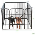 Parc enclos pour chien chiot et lapin gardeo80x60x4, 4 panneaux 80x60cm, 0, 64m2, modulable, intérieur ... Parc enclos pour chien chiot et lapin gardeo80x60x4, 4 panneaux 80x60cm, 0, 64m2, modulable, intérieur ...