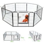 Parc enclos pour chien chiot et lapin gardeo80x60x8, 8 panneaux 80x60cm, 2, 56m2, modulable, intérieur ... Parc enclos pour chien chiot et lapin gardeo80x60x8, 8 panneaux 80x60cm, 2, 56m2, modulable, intérieur ...