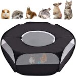 Parc pour petits animaux, tente respirante avec couvercle suprieur, tente portable pour chaton, lapin, ...