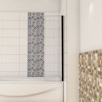 Aica sanitaire - pare - baignoire fixe - aluminium noir mat - 40cm - écran de baignoire h. 130cm - 5mm ... Aica sanitaire - pare - baignoire fixe - aluminium noir mat - 40cm - écran de baignoire h. 130cm - 5mm ...