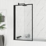 Aurlane - pare baignoire rabattable 80x140cm - finition noir mat - dark contouring screen Aurlane - pare baignoire rabattable 80x140cm - finition noir mat - dark contouring screen