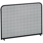 Pare - �tincelles acier noir chemin�e h. 48x65 cm. made in italy