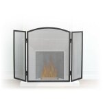 Pare - tincelles chemine acier barrire scurit pare - feu protection grille 3 pices hxl 62 x 96 ...