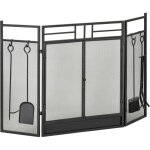 Pare - feu large pour chemin�es ou po�les - conduit de chemin�e 2 en 1 avec protection anti - �tincelles ...