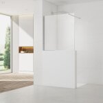 Swiss aqua technologies - pare - muret 100x90 cm paroi en verre crystal glass 8 mm anticalcaire, avec ...