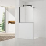 Swiss aqua technologies - pare - muret 100x90cm paroi en verre crystal glass 8 mm anticalcaire, avec ...