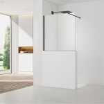 Swiss aqua technologies - pare - muret 120x100cm paroi en verre crystal glass 8 mm anticalcaire, avec ...