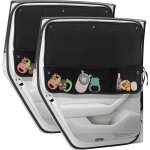 Pare - soleil lat�raux de voiture (lot de 2) avec filet de s�curit� enfant et filet de rangement peuvent ...