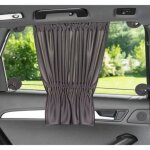 Pare soleil voiture, 2pcs pare soleil voiture avec ventouse, rideau occultant voiture arriere, protege ...