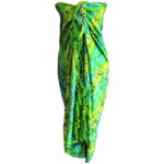 Par�o bali block print - orchid�es (4 couleurs assorties) - vendu par 1