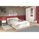 Parisot chambre compl�te adulte blanc 160 x 200 cm