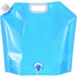 Parkside - 10l collapsible water container bag with spigot, pe folding water jug carrier for camping, ...