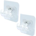 Parkside - lot de 2 supports transparent de tringle à rideau auto - adhésifs - support pour rideaux Parkside - lot de 2 supports transparent de tringle à rideau auto - adhésifs - support pour rideaux