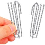 Parkside - lot de 30 rideau accroche crochets de rideau en acier inoxydable avec 4 dents - pour pincer ...
