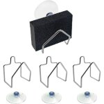 Parkside - 3pcs porte �ponge cuisine inox, support d'�ponge en support d'�ponge de bain � ventouse ferme ...