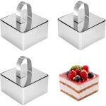 Anneaux à dessert (carré) cercle patisserie emporte piece ensemble de bagues à dessert petit cercle à ... Anneaux à dessert (carré) cercle patisserie emporte piece ensemble de bagues à dessert petit cercle à ...