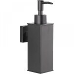 Parkside - distributeur de savon mural en acier inoxydable 304 - noir mat - pour un usage quotidien