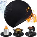 Parkside - grand tapis de foyer rutilisable pour terrasse, tapis de feu, tapis de braises, protection ...