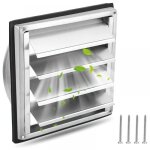 Parkside - grille ventilation 100mm inox � lames mobiles, filet anti insectes - r�sistante intemp�ries ...