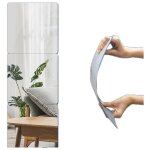 Parkside - miroir d�coratif autocollant en acrylique sans per�age, adapt� aux murs, armoires, casiers, ...