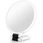 Parkside - miroir grossissant x10, double face, pliable, avec poign�e, miroir de maquillage portable, ...