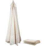 Parkside - parasol de terrasse blanc de 2 m, toile de rechange pour parasol � 6 baleines, toile de rechange ...