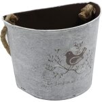 Parkside - pot de fleurs suspendu jardinires - demi - cercle galvanis vase mural pots intrieur et ...