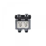 Parkside - prise murale extrieure double avec usb, tanche, rsistante, prise lectrique avec bote ...