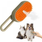 Parkside - steamy brosse pour chat, brosse chien chat  vapeur, 3 en 1 peigne de massage en spray pour ...