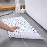 Tapis de douche antidérapant, tapis de douche rectangulaire antidérapant en galets, tapis de douche antidérapa ... Tapis de douche antidérapant, tapis de douche rectangulaire antidérapant en galets, tapis de douche antidérapa ...