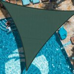Parkside - voile d'ombrage triangulaire 3x3x3m imperm�able � l'eau pes toile d'ombrage verde avec 95% ...