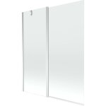 Mexen - paroi de baignoire flip � 2 volets 140 x 150 cm, transparent, chrome - 894 - 140 - 101 - 01 - ...