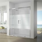 Kassandra - paroi de douche 2 verres fixes + 2 portes coulissantes s400 verre sérigraphié 200 cm sans ... Kassandra - paroi de douche 2 verres fixes + 2 portes coulissantes s400 verre sérigraphié 200 cm sans ...