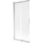 Mexen ? paroi de douche coulissante 2 volets 85 x 150 cm ? verre tremp� givr� ? finition chrom�e ? installatio ...