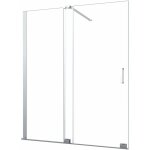 Giorgy - paroi de douche 8 mm  porte coulissante rversible, hauteur 200 cm. 150 rglable 146 - 150 ...