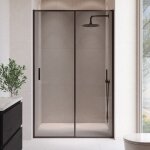 Paroi de douche calgary noir teint� 120 x 190 cm badplaats porte