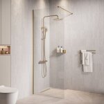 Douche à l?italienne florida - 50 x 200 cm - badplaats - l'or - Douche à l?italienne florida - 50 x 200 cm - badplaats - l'or -