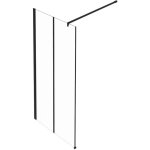 Jacob delafon - paroi de douche  l'italienne 120 cm serenity noir mat